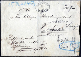 Cover 1880, Teilfranko(wert)brief Von 36 Gr. Von Sarajevo Nach Sisak, Ovaler Aufgabestempel "K.K.MILIT.POST XXXII SARAJE - Other & Unclassified