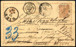 Cover 1882, Correspondenzkarte Von 12.9.1882 Von Kiseljak Nach Vichy (Frankreich) An Roman Ritter Von Szymanowcki, Geste - Otros & Sin Clasificación