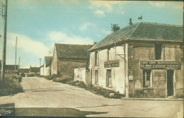 CPA CP Léchelle La Rue De La Gare 77 Seine Et Marne Café Vins Alimentation Au Marc - Andere & Zonder Classificatie