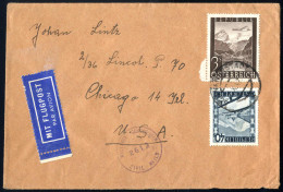 Cover 1947, Zwei Luftpostbriefe Vom 22.5. Und Vom 7.10.1947 Von Vöcklamarkt Bzw. Von Schwanenstadt Nach Chicago (USA) Fr - Sonstige & Ohne Zuordnung