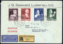 Cover 1949, Ein Reko-Luftpostbrief Und Ein Expreß-Luftpostbrief Vom 3.5. Und Vom 15.4.1949, Beide Frankiert Mit Dem Komp - Other & Unclassified