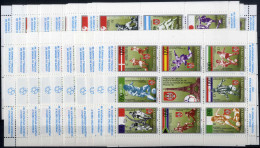 ** 1998, Fußball-Weltmeisterschaft In Frankreich, Lot Von 12 Kleinbogensätzen, Postfrisch (Mi. 73-104 Klb., € 600) - Bosnia And Herzegovina