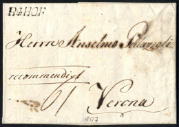 Cover 1807, Kompletter Rekommandierter Geschäftsbrief Vom 25.10.1807 Von Hirschberg (Thüringen) über Hof Und Innsbruck N - Other & Unclassified