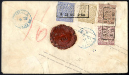 Cover 1868, Post-Couvert Mit Werteindruck 1 Gr. Karmin Als Paketbegleitbrief Von Grünberg (Schlesien) Nach Berlin, Mit V - Altri & Non Classificati