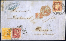 Cover 1861, Brief Von Magdeburg Am 8.3. Nach Denain (Frankreich), Frankiert Mit Friedrich Wilhelm IV Gegitterter Grund ½ - Other & Unclassified