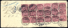 Cover 1899, 2 RM Innendienst, Kat. Nr. 37; 18 Stk. Auf Gebührenbeleg Zur Teilnahme Für "BAHNHOFSBRIEFE" (für 3 Monate á  - Altri & Non Classificati