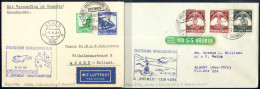 Cover 1935, Zwei Schleuderflugbelege Des Dampfers Bremen (letzter Schleuderflug), Hinfahrt Vom 2.10. Nach Albany (New Yo - Andere & Zonder Classificatie