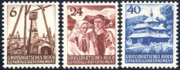 ** 1944, Land Und Leute, Nicht Verausgabte Komplette Serie 3 Werte Postfrisch, Attest Pfeiffer, Mi. I-III - Altri & Non Classificati