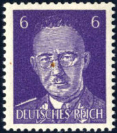 ** 1943, Heinrich Himmler, 6 Pf Dunkelviolett Eng Schraffiertes Gesicht, Britische Fälschung Für Das Deutsche Reich, Pos - Ocupación 1938 – 45