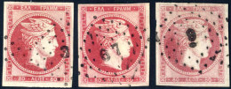 O 1861, 80 L. Carmine And Rose Carine Paris Printing, Used, Good To Large Margins, Different Shades, Fine To Very Fine ( - Other & Unclassified