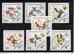 HONGRIE 1982 FOOTBALL Yvert 2798-2804, Michel 3538-3544 B NEUF** MNH Cote 30 Euros - Nuovi