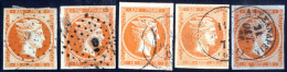 O 1861-1880, 10 Lepta Lot Of 97 Stamps Used (including A Strip Of Three And A Pair) (42 With Faults), Paris Print With G - Andere & Zonder Classificatie