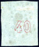 O 1868-9, Cleaned Plates Printing, 40 L. Mauve On Blue With "0" Inverted, Good To Large Margins, Fine To Very Fine (Hell - Andere & Zonder Classificatie