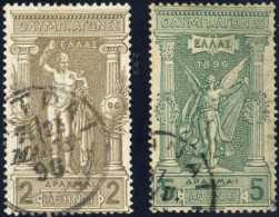 O 1896, Olympic Games, The Issue Used With Some Duplication With Various Cancellations, Blocks Of 4, Some Interesting (r - Sonstige & Ohne Zuordnung