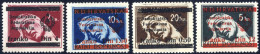 **/* 1945, Freimarkenausgabe Von Sarajewo, Marken Von Kroatien Mit Aufdruck "Demokratska/Federativna/Jugoslavija", Staat - Other & Unclassified