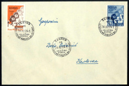 Cover 1941, Antibolschewistische Ausstellung, Frankierte Maximumkarte Und Brief Vom 15.12.1941 Von Zagreb Nach Karlovac  - Croazia