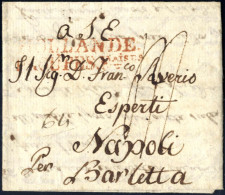 Cover 1803, Brief Aus Den Haag Vom 2.2. Nach Neapel über Barletta Mit Stempel "HOLLANDE. / TROUPES.Faises" Der Französis - Other & Unclassified