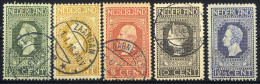 O 1913, 100 Jahre Unabhängigkeit, Komplette Serie 10 Werte Gez. 11½, Gestempelt, Attest Enzo Diena Für 10 G, Mi. 81-92 B - Otros & Sin Clasificación