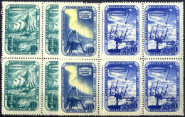 **/bof 1958, International Geophysical Year, Complete Set In COMB Perforation In MNH Blocks Of 4, Mi. 2103-05, Zverev&am - Other & Unclassified