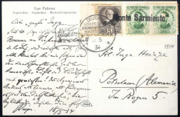 Pair 1934, Zwei Briefe Und Zwei Postkarten Frankiert Mit Spanischen Briefmarken Und Transportiert Mit Dem Dampfschiff "M - Otros & Sin Clasificación