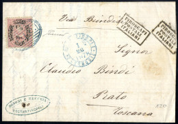 Cover 1878, Brief Vom 1.5.1878 Von Constantinopel über Brindisi Nach Prato (Italien), Frankiert Mit 1 ¼ Piastre, Entwert - Autres & Non Classés