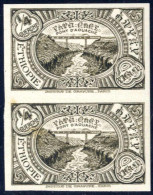 ** 1931, Definitive 1/4 G. Black In Imperforate Vertical Pair, MNH, The Lower Piece With A Minimal Stain Spot At Back (Y - Etiopia