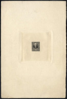 (*) 1888/91, Probedruck Der 12 Cent. In Schwarzer Farbe Auf Ungummiertem, Großformatigem Kartonpapier, Ungezähnt, Selten - Sonstige & Ohne Zuordnung