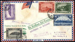 Cover 1933, Luftpostbrief Vom 15.7.1933 Von Montreal Mit Dem Italienischen Geschwaderflug ("by Italian Air Cruise 1") Na - Autres & Non Classés