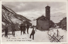 Alpes De Haute Provence, Larche En Hiver, Le Village Sous La Neige - Other & Unclassified