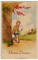 BUONA PASQUA - BAMBINO CON UOVA - Vedi Retro - Formato Piccolo - Easter