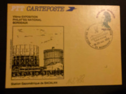 CP EP LIBERTE VERT OBL.19-20 Oct. 1985 33 BORDEAUX PHILAT'EG NATIONAL Vie EXPOSITION - Philatelic Exhibitions