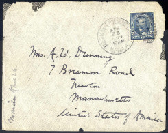 Cover 1899, Letter Dated 25.4.1899 From Manila (Philippines) To Newton (Mass., USA), Franked With US 5 C. Blue, Tied Wit - Philippines