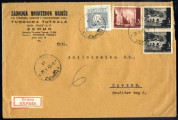 Cover CROATIA 1941-45; Collection Of Postage Dues On Letters, Postcards And Documents (totally 24 Pieces), Some Register - Kroatië