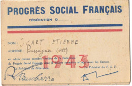 MILITARIA 39/45 PROGRES SOCIAL FRANCAIS CARNET CIVISME DROITE POLITIQUE COLLABORATION DE LA ROCQUE HERAULT PUISSERGUIER - Historische Documenten