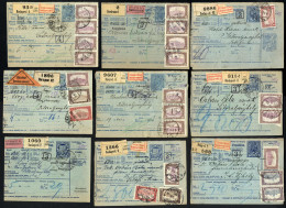 Cover Ungarn 1921, 23 Postanweisungen Zu Je 10 F. Mit Verschiedenen Zusatzfrankaturen, Teils Vorder- Und Rückseitig, Mei - Other & Unclassified