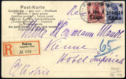 Cover Deutsche Kolonien 1900/14 Ca., Lot Mit 16 Belegen Aus Den Kolonien, Dabei Auch Rekokarte Aus Peking, Zudem Einige  - Andere & Zonder Classificatie