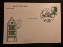 CP EP LIBERTE 1,80 VERT OBL.25 VI 1986 14 CAEN MUSEE DE LA POSTE - Poste