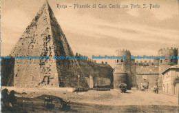 R027649 Roma. Piramide Di Caio Cestio Con Porta S. Paolo - Mondo