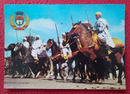 POSTAL POST CARD CARTE POSTALE LA FANTASIA, AU MAROC..MARRUECOS MOROCCO..CABALLOS HORSES CHEVAUX...AFRIQUE AFRICA... - Other & Unclassified