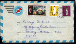 SOMALIA, 1979, INTERO POSTALE HG:FB1*XF, MOGADISCIO X BOMBAY , AEROGRAMMA - Somalia