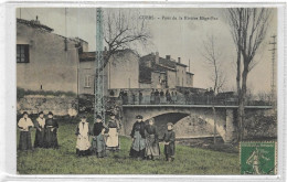 D 83.  CUERS..   PONT DE LA RIVIERE MEGE PAN  CARTE ECRITE ET BIEN ANIMEE - Cuers