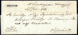 Cover 1822/48 Ca., Sammlung Mit Ca. 20 Vorphilabelegen Aus Siebenbürgen, Dabei Negativstempel Von Zalatna, Csik Martonfa - Sammlungen