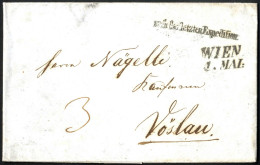 Cover 1824/50 Ca., Interessante Postgeschichtliche Sammlung Der Wiener Stadtpost Mit über 130 Belegen, Darunter Auch Ein - Collezioni