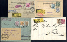 Cover 1900 Ca, Reko/Rückschein Ortsbrief, Reko/Rückschein 2. Gewichtsstufe Fernbrief, Reko/Postkarte, Reko/Postkarte/Nac - Collezioni