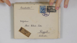 Cover 1921/23, MISCHFRANKATUREN PARLAMENT/WAPPEN: Lot Von 30 Briefen Bzw. Karten, Darunter Ein Wertbrief Von Mödling Nac - Colecciones