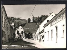 AK Schwanberg /Stmk., Strassenpartie Mit Raiffeisenkasse Und Kirche  - Other & Unclassified