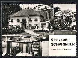 AK Franking, Holzöster Am See, Gästehaus Scharinger, Innenansicht, Ortspartie  - Other & Unclassified