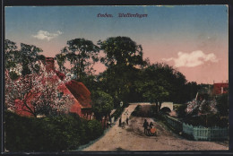 AK Emden / Ostfriesland, Blick Auf Die Wallanlagen  - Emden