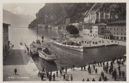 RIVA DEL GARDA-TRENTO-LAGO DI GARDA- IL PORTO- CARTOLINA VERA FOTOGRAFIA- VIAGGIATA IL 6-4-1931 - Trento