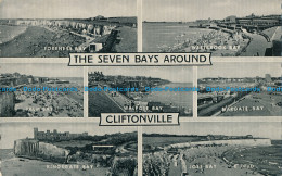 R029486 The Seven Bays Around Cliftonville. Multi View. Valentine. Silveresque. - Wereld